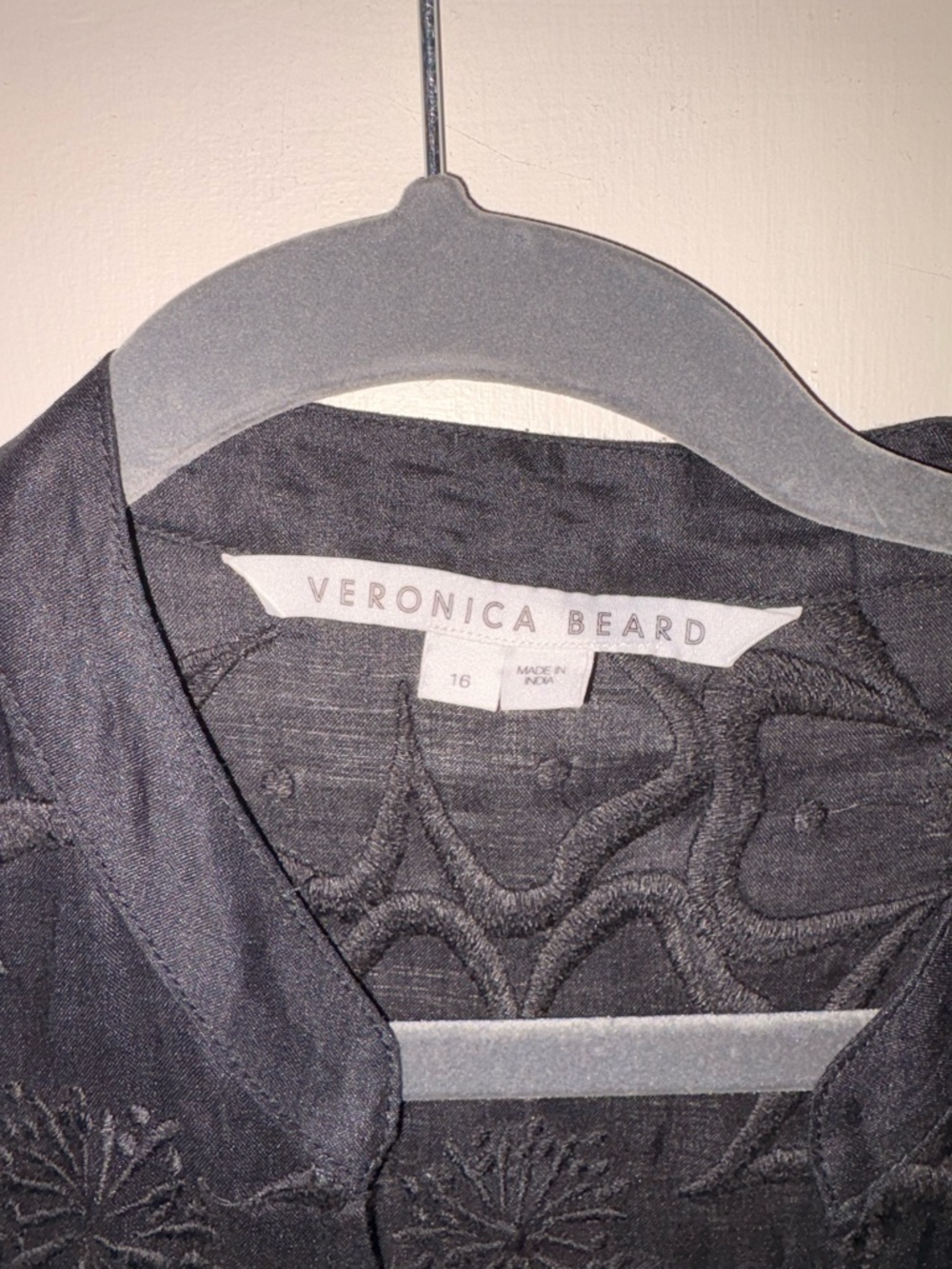 VERONICA BEARD Archie Floral Embroidered Dress, size 16 - Picture 7 of 10